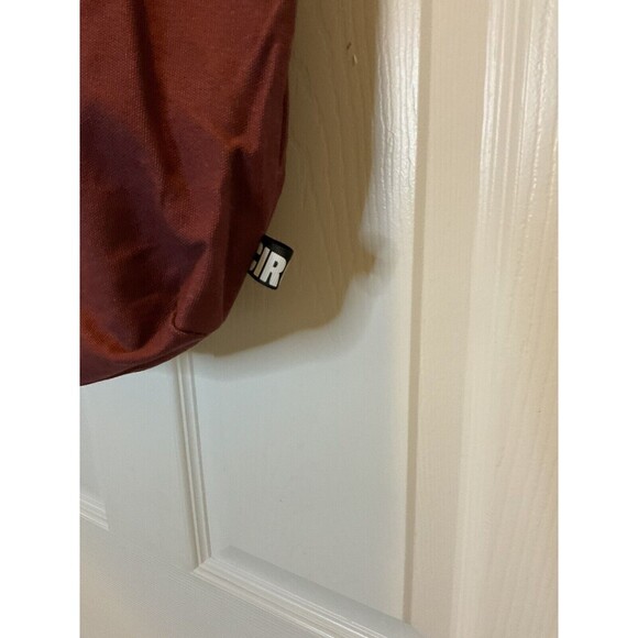 Sam Edelman Circus Maroon Tote Bag Inside Zip Pocket Handle Button Closure 17x17 - Picture 3 of 7